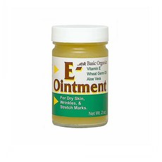 Basic Organics Vitamin E Natural Ointment 베이직 오가닉 비타민E 네츄럴 연고 2oz(57g), 단일상품, 단일상품