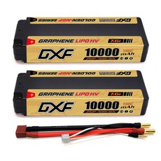 DXF 2S 7.6V 5mm 총알 그래핀 9200mah 리포 배터리 RC 110 자동차용 경쟁 숏팩, 11 2PCS2S10000NGP5mmT_01 CHINA