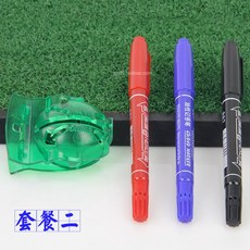 193market 골프공 배선화기 펜 콤비네이션 패키지 GOLF 부품 필드 그림 12 타입, 패키지 2 집게 그린 _3즈 롱 펜