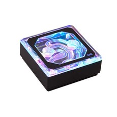 Alphacool Eisblock XPX 오로라 엣지 CPU 워터 블록 디지털 RGB 블랙/플렉시