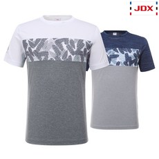 [JDX] 남성 3단블럭킹 배색 라운드 티셔츠 2종 택1 리뷰후기