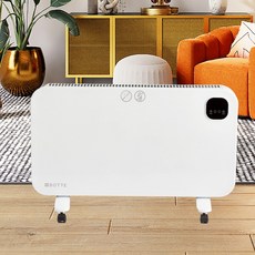 BOTTE 전기 컨벡션 온풍기 무소음 무풍 방수 히터 타이머 리모콘 벽걸이 겸용, BOTTE 2000W 1대