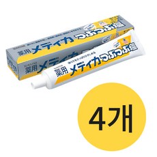 일본 썬스타 메디카 곡물 소금 치약 츠부츠부시오 치약, 4개, 170g