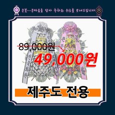 빅플라워 제주도 화환 근조화환 3시간이내 당일배송 축하화환 꽃배달 축하 근조 장례 부고 결혼 개업 오브제 꽃바구니 쌀화환 사진전송, 근조, 고급형