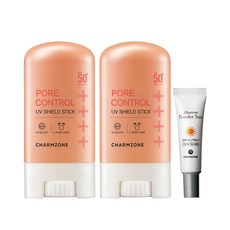참존 포어 콘트롤 UV쉴드 스틱 20gx2 SPF50+ PA++++ 보송 선스틱, 20g, 2개