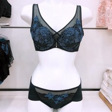 비비안 꾸띄르 튤자수 레이스 풀컵 브라햄팬티 세트 BR892A BP892AP