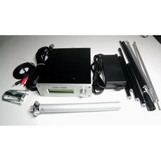 스테레오 무선 방송 스테이션 0 25W 87 108MHz 12v FM 송신기 전원 공급 장치 안테나 포함 0 25W 87 MHz, 1개