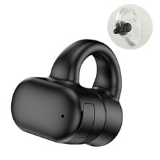 ELSECHO 귀걸이형 공기 전도 블루투스 이어폰 T22, 블랙1