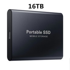 플로피디스크 신제품 오리지널 1TB 외장 하드 드라이브 디스크 USB 3.0 2TB 4TB 500GB SSD 휴대용 스테이트, 13 Black 16TB