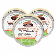 Palmers Cocoa Butter Formula Tummy Balm Stretch Marks 팔머스 코코아 버터 포뮬라 튜미 밤 임신튼살크림 4.4oz(125g)3팩, 1개