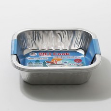 JAYART_직화 알루미늄 멀티냄비 정사각 1호 3P 은박라면용기 배달 화냄비 한강라면 탕용기 일회용그릇 일회용 캠핑+jac220909, 3개, 제이아트co_판다쿡 직화(멀티)