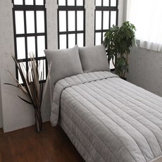 이브리다 점프 순면 60수 봄 가을 간절기 차렵이불 연그레이 SS