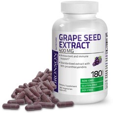 브론슨 그래이프 시드 포도씨 추출물 400mg 180캡슐 / Bronson Grape Seed Extract