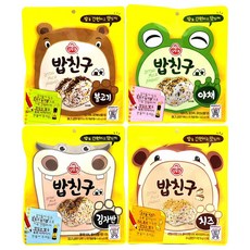 오뚜기 밥친구 4종 불고기 야채 김자반 치즈 1set, 4종 1set