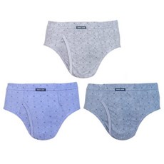 [TRY]남성 맥시퍼스트브리프 유색3매 삼각팬티 면100