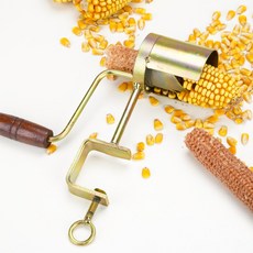 옥수수 털이 수동 옥수수알 분리기 옥수수커터, 업그레이드된 탈곡기 1ro, 1개, 1개