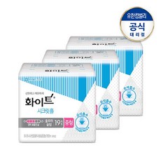 화이트 시크릿홀 생리대 울트라슬림 중형 19x3, 단품없음