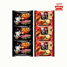 매운라면 틈새불닭 불새라면(불닭볶음면3p+팔도 틈새라면 빨계떡3p)