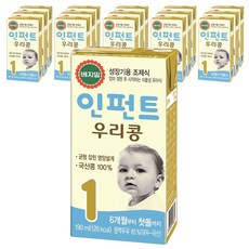 베지밀 인펀트 우리콩 1단계 유아식 두유 190ml, 16개