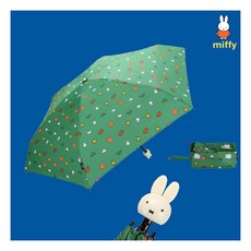 [미피(우양산)] 미피와친구들 미피 캐릭터 손잡이 5단 우산 (자외선차단 80% 양산 기능