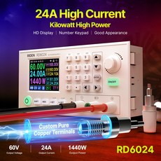 RD6024 RD6024W 60V 24A USB WiFi DC 조절식 강압 전압 벤치 전원 공급 장치 벅 컨버터 및 1200W, 4.1200W