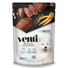 벤티 강아지 전연령용 습식사료, 12개, 80g, 오리
