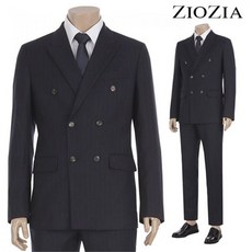 ZIOZIA 섀도우 스트라이프 더블 정장세트 AAX3SB1402 AAX3SP1402
