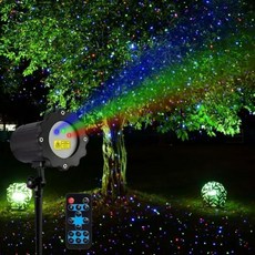 LED 야외 별이 빛나는 별 레이저 프로젝터 조명 정원 반딧불 원격 IP65 방수 크리스마스 트리 장식, 1)RGB Laser - EU 플러그, 1개