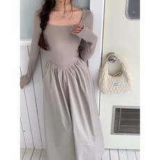 주디앤 브아테 물결 롱 원피스