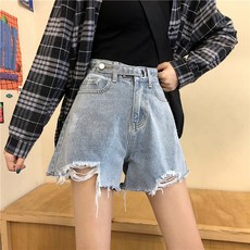 2021여름신상 여성용 찢청반바지/데님팬츠 리뷰후기