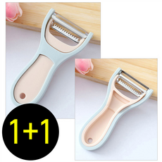 감자 과일 야채 깎을때 좋은 2 in 1 채칼 감자칼 1+1, 1개