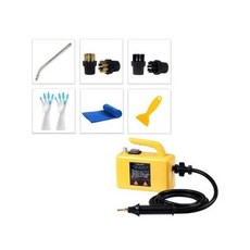고압 스팀기 차량용 스팀 세차기 진공 살균기 침구 멀티 110V 220V 고온 스팀 청소기 후드 에어컨 자동차 모바일 청소 기계 펌핑 살균 소독기, yellow 1 basic, CHINA