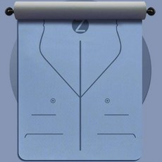 두꺼운 안미끄러지는 필라테스매트 투톤 TPE 요가매트 전용가방 10mm 푸른 색