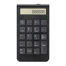 croad k20 적축 매크로 숫자 보조 키보드 Mini Wireless Numeric Keyboard 2.4GHz Numpad 19 Keys Digital Pave For Acc, [01] Black