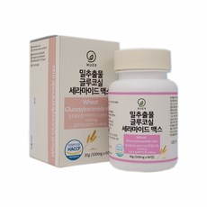 휴나인 밀추출물 글루코실 세라마이드 맥스 500mg x 60정 세라솜 밀세라마이드 분말 가루 정 식약청 인정 해썹, 1개 - 세라마이드분말