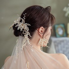신부 스윗 핸드메이드 꿰미 드레스 영화관 화장 품 쇼오미 헤어액세서리 드롭귀걸이