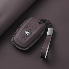 CABULE BMW 키케이스 가죽 풀커버 자동차키케이스 명품 키케이스 자동차키링 차키케이스 차량용품, B타입 갈색