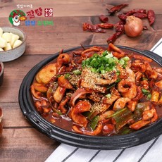 강남구청맛집 팔꾸이 팔당오징어볶음 470g 1팩(2~3인분) 국내산 야채동봉 밀키트 4팩 구매 시 1팩 추가 증정