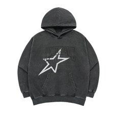 아크메드라비 향수1 STAR AE LOGO PIGMENT WASHING HOODIE CHARCOAL 스타AE로고 후드 차콜