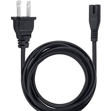Kircuit Power Cord 2 Prong for Panasonic Technics SL-BD20 SL-DD22 SL-QD33 Turntable