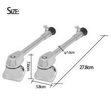 드럼 키트 다리 하단 베이스 지지 세트 마칭 스탠드 타악기 교체 브래킷 2, 01 2Pcs Drum kit legs, 1개