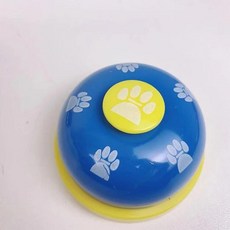 반려동물 훈련 작은 강아지 대화형 초인종 발자국 링 트레이너 먹, 1개, 5.블루 트레이닝 벨