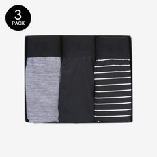 휠라 블랙팩 3종 드로즈 스판사각팬티(드로즈)