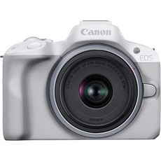 Canon EOS R50 미러리스 브이로그 카메라Body OnlyWhite RF 마운트 24.2 MP 4K 비디오 DIGIC
