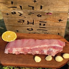 미트매니아 국내산 암돼지 1+ 한돈 등갈비 쪽갈비 통갈비 폭립 캠핑 돼지고기 500g, 1개, 생 폭립(덩어리)