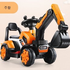 고고샵 어린이 유아 전동 포크레인 승용 자동차 어린이장난감완구 장난감완구, 주황