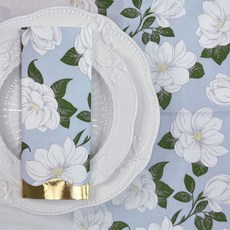 오릴리 파티 플라워 디자인 종이 냅킨 백합 릴리프레임 40cm 2세트, 2팩 20매입