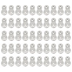 아이베란다 8자 철물 가구 책상 상판 연결 브라켓 20x34mm, 50개