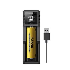 09FARM LCD 배터리 충전기 18650 AA 충전 C타입 1구 tak*831NY, 본상품, 1개