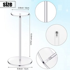 투명 아크릴 모자 가짜 개발 진열대 벙거지 야구 모자 수납 선반 받침대